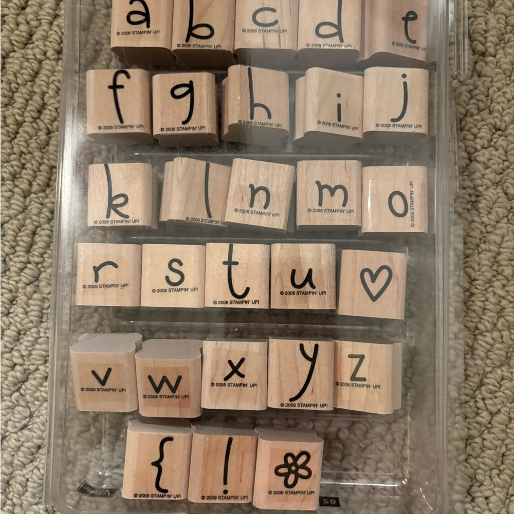Stampn’ Up! Lowercase Alphabet Stamps